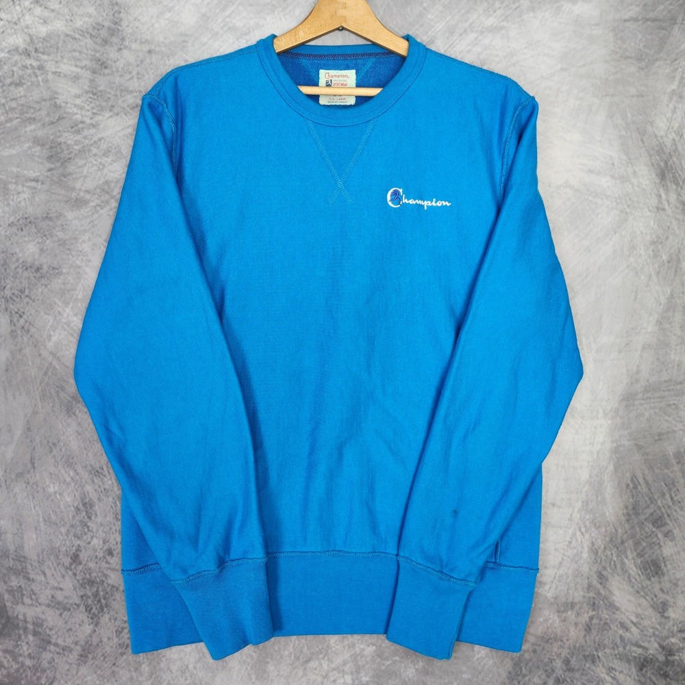 Champion x Todd Snyder Crewneck Sweatshirt Mens Large Cobalt Blue Canada